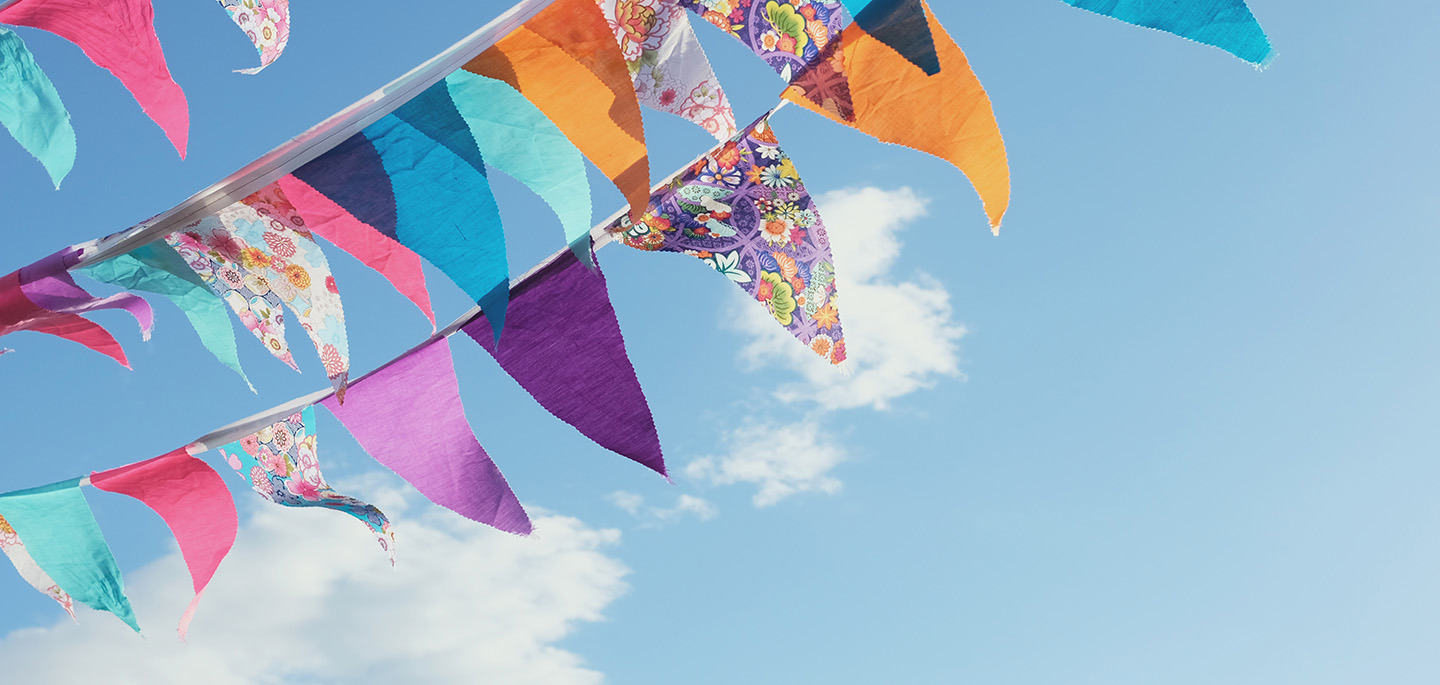 Bunting Website Header