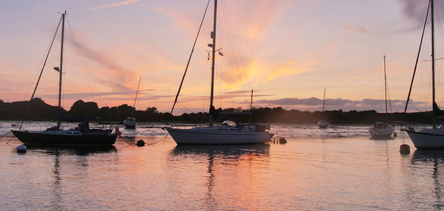 Sailing Sunset Shots On The Solent NW Header Banner Without Weather 1920X685